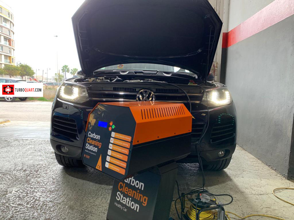 Descarbonización de motor en un Touareg diésel