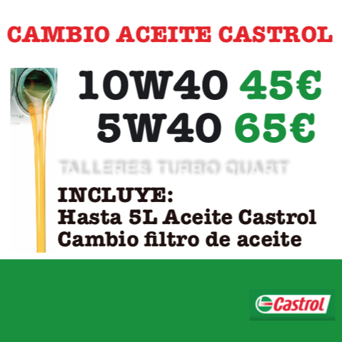 PRECIO CAMBIO ACEITE CASTROL