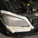 Faros restaurados opel astra 1